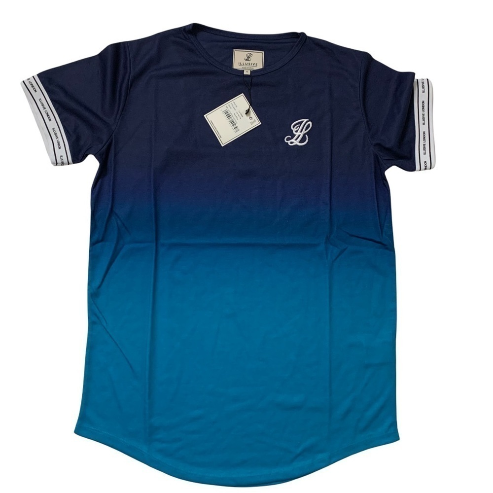 Illusive London New With Tags Flux Tech Tee US Size 15Y in Navy & Blue